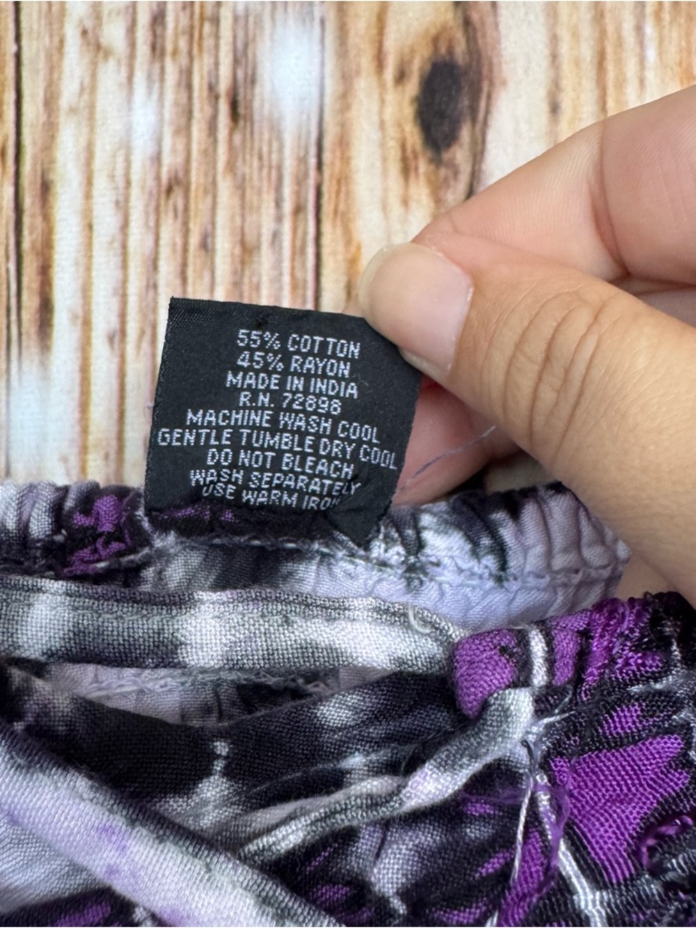 L.S.I. Purple Tie-Dye Boho Fairy Tank Top - Picture 8 of 11